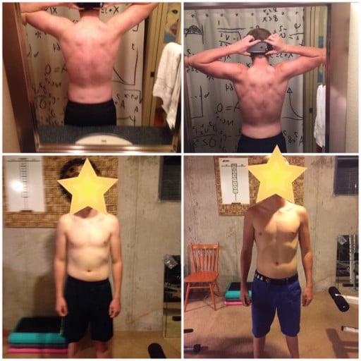 Teenager's 5'8” Weight Change Journey: 140Lbs to 145Lbs in 3 Months