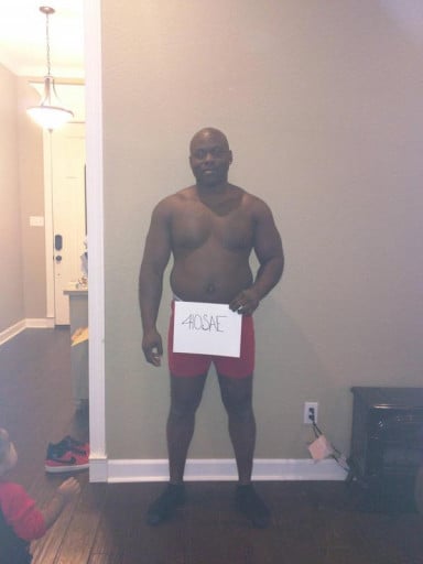 A picture of a 5'10" male showing a snapshot of 231 pounds at a height of 5'10