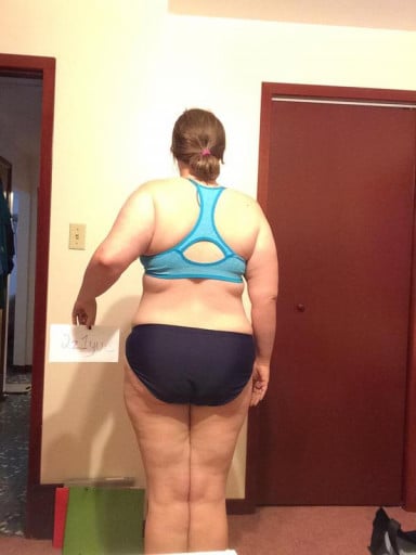 A picture of a 5'6" female showing a snapshot of 200 pounds at a height of 5'6
