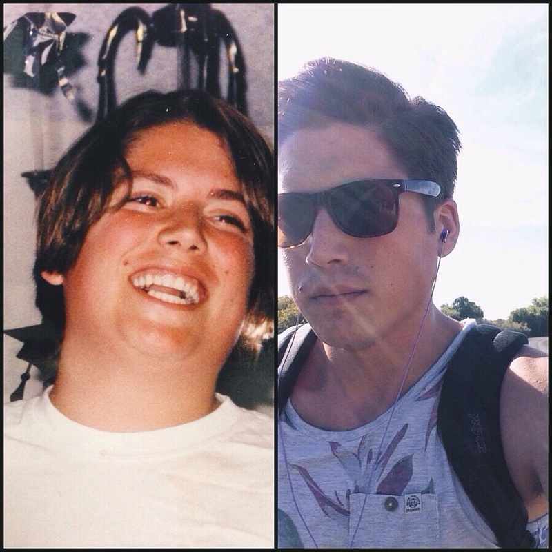 Before and After 90 lbs Weight Loss 6'5 Male 285 lbs to 195 lbs