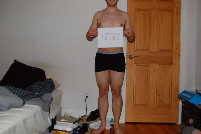A photo of a 5'10" man showing a snapshot of 171 pounds at a height of 5'10