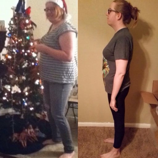 5'9 Female 114 lbs Weight Loss Before and After 290 lbs to 176 lbs