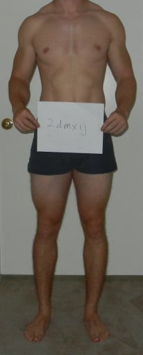 A photo of a 6'0" man showing a snapshot of 189 pounds at a height of 6'0