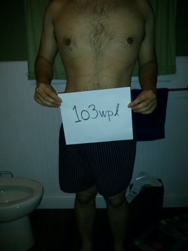A photo of a 6'0" man showing a snapshot of 193 pounds at a height of 6'0