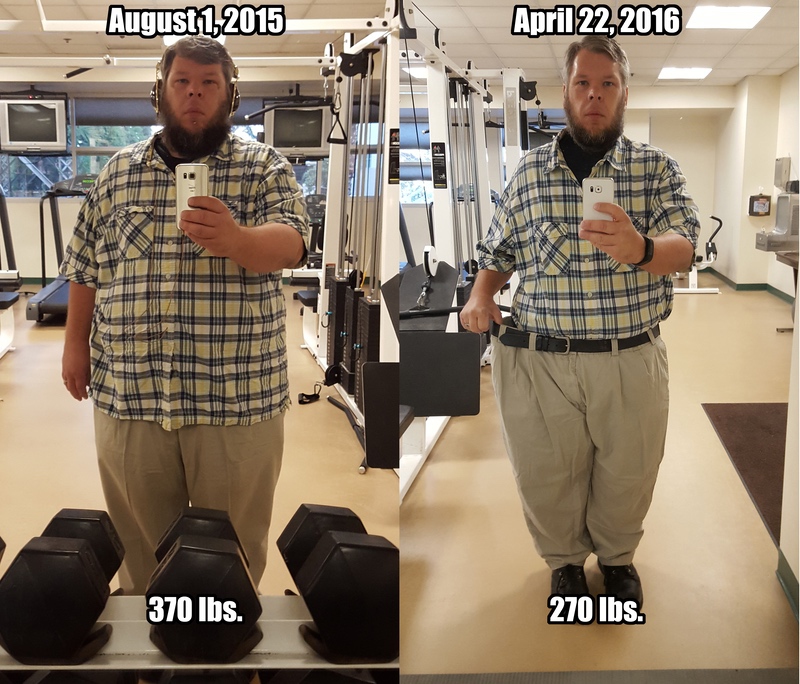 5'10 Male Progress Pics of 100 lbs Fat Loss 370 lbs to 270 lbs