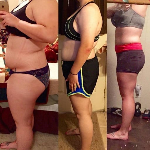 5 foot 1 Female 36 lbs Weight Loss 199 lbs to 163 lbs