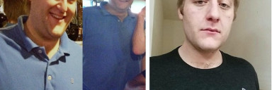 Before and After 73 lbs Fat Loss 6 feet 5 Male 308 lbs to 235 lbs