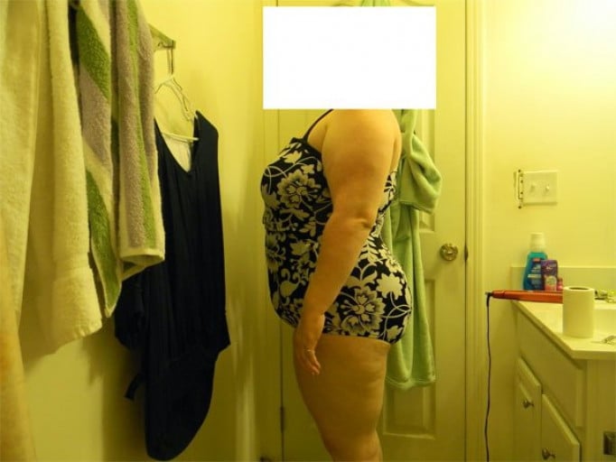 A picture of a 5'6" female showing a snapshot of 254 pounds at a height of 5'6