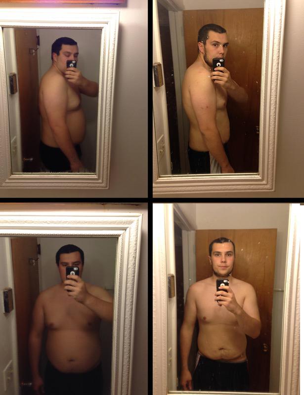 Progress Pics of 64 lbs Weight Loss 6 foot 4 Male 288 lbs to 224 lbs