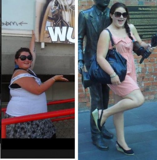 5 foot 5 Female Progress Pics of 110 lbs Weight Loss 286 lbs to 176 lbs