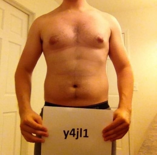 A photo of a 5'11" man showing a snapshot of 175 pounds at a height of 5'11
