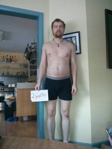 A photo of a 6'0" man showing a snapshot of 184 pounds at a height of 6'0