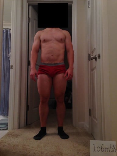 A progress pic of a 5'8" man showing a snapshot of 179 pounds at a height of 5'8