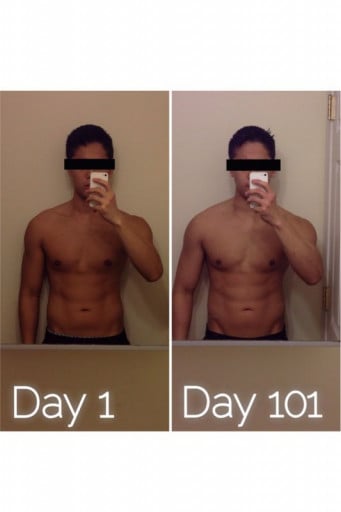 M/19/5'8" Gain 11Lbs After 100 Days of Lifting a Weight Journey