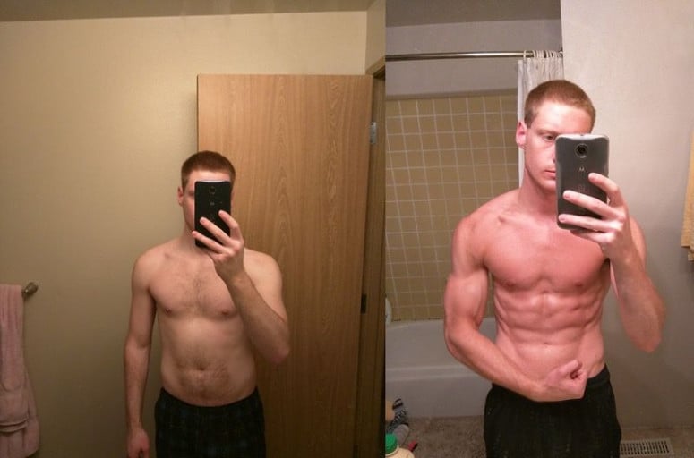 A photo of a 5'10" man showing a weight cut from 160 pounds to 150 pounds. A net loss of 10 pounds.