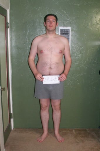 A photo of a 6'2" man showing a snapshot of 243 pounds at a height of 6'2