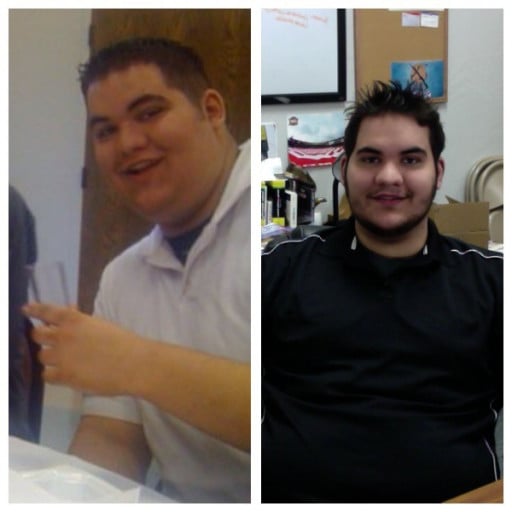 55 lbs Fat Loss 6 foot 7 Male 375 lbs to 320 lbs