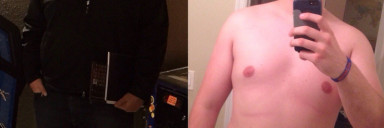 6 feet 5 Male Before and After 49 lbs Weight Loss 300 lbs to 251 lbs