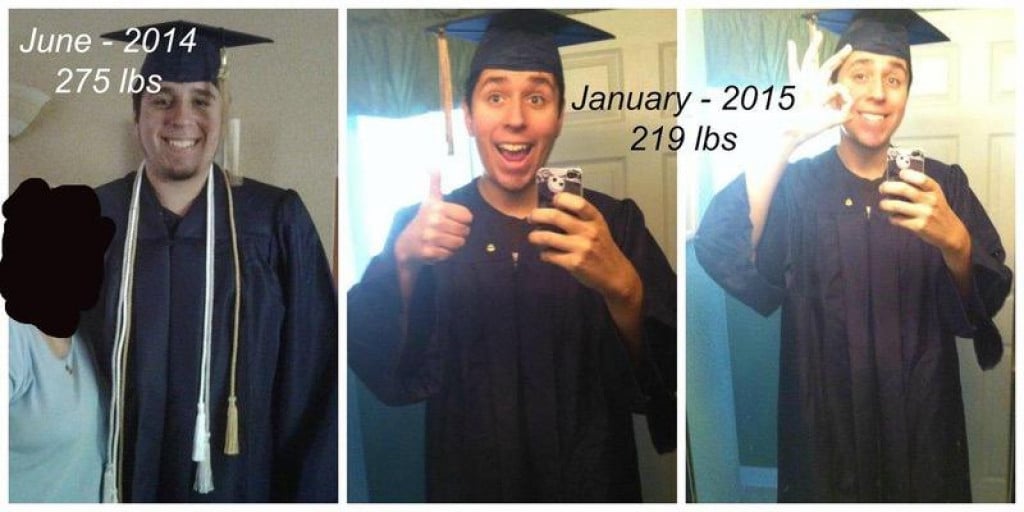 M/19's 56Lb Weight Loss Journey in 6 Months