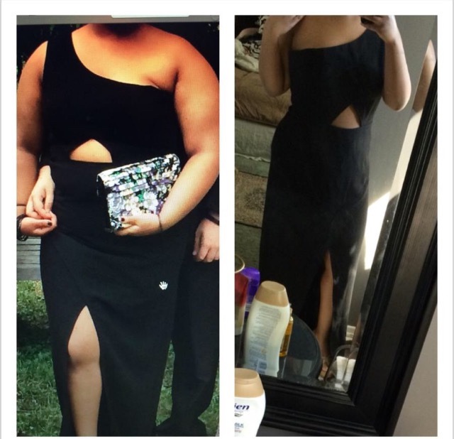 Progress Pics of 41 lbs Weight Loss 5 foot Female 186 lbs to 145 lbs
