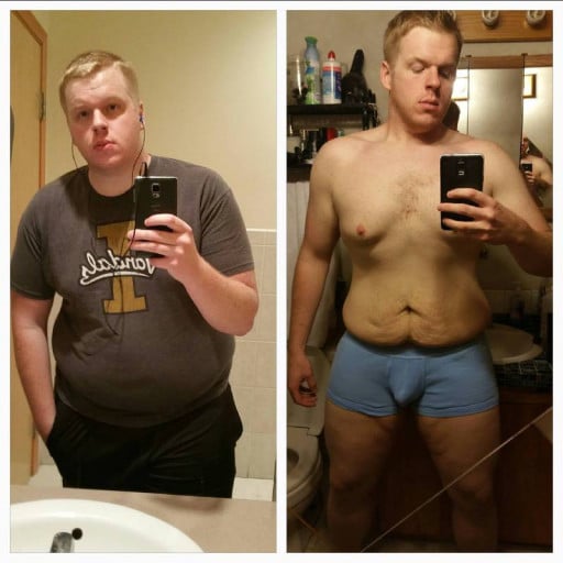 Progress Pics of 113 lbs Fat Loss 6 feet 2 Male 360 lbs to 247 lbs