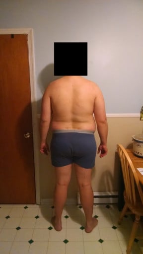 A picture of a 6'0" male showing a snapshot of 268 pounds at a height of 6'0