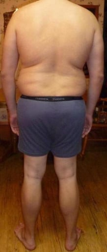 A progress pic of a 6'0" man showing a snapshot of 243 pounds at a height of 6'0