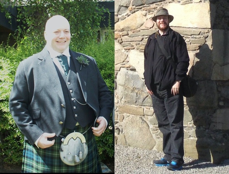 6'1 Male Before and After 57 lbs Fat Loss 322 lbs to 265 lbs