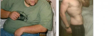5 feet 8 Male Before and After 190 lbs Fat Loss 365 lbs to 175 lbs