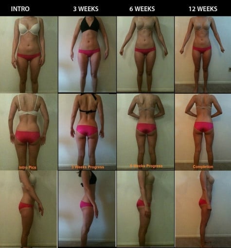 2 Pics of a 5 foot 6 114 lbs Female Weight Snapshot