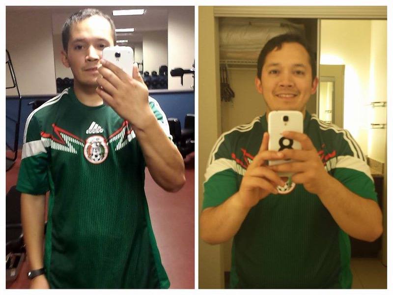 5 foot 4 Male Before and After 28 lbs Fat Loss 178 lbs to 150 lbs