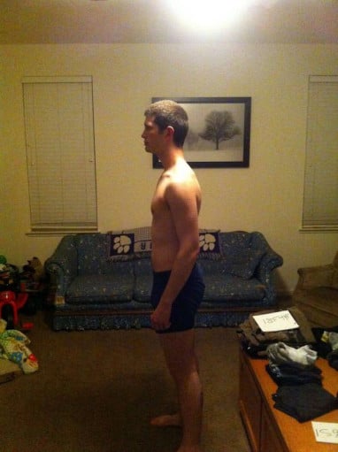 A progress pic of a 6'2" man showing a snapshot of 180 pounds at a height of 6'2