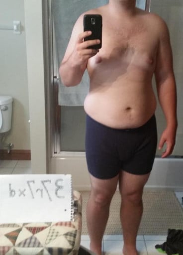 A progress pic of a 6'3" man showing a snapshot of 255 pounds at a height of 6'3