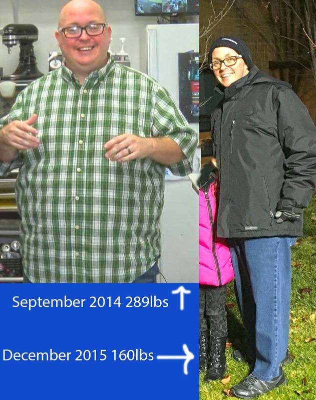 5 foot 6 Male 129 lbs Weight Loss 289 lbs to 160 lbs
