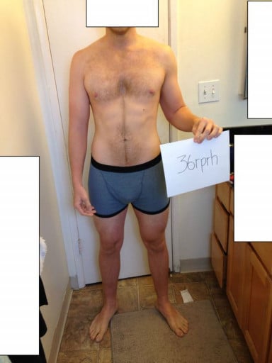 A progress pic of a 5'10" man showing a snapshot of 177 pounds at a height of 5'10