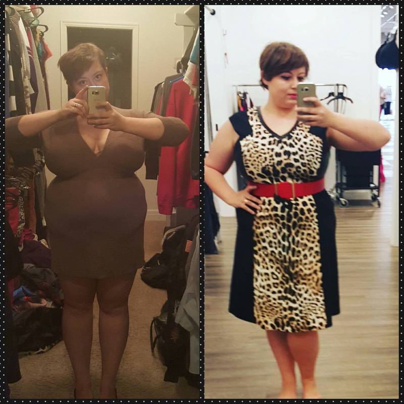 5 feet 1 Female Before and After 22 lbs Weight Loss 230 lbs to 208 lbs