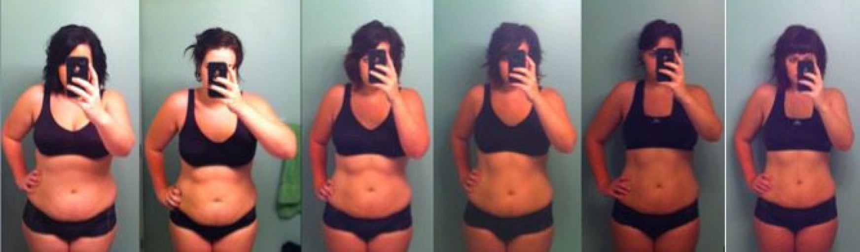 5'10 Female 66 lbs Weight Loss Before and After 265 lbs to 199 lbs