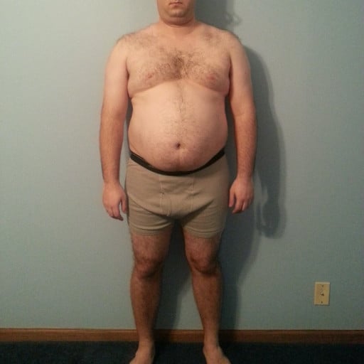 A photo of a 5'9" man showing a snapshot of 245 pounds at a height of 5'9