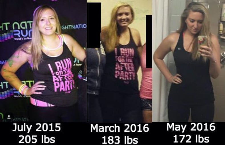 5'10 Female Progress Pics of 33 lbs Fat Loss 205 lbs to 172 lbs