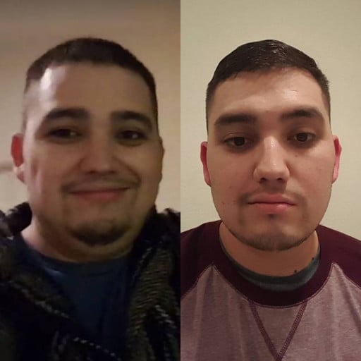 Progress Pics of 35 lbs Fat Loss 5 foot 10 Male 260 lbs to 225 lbs