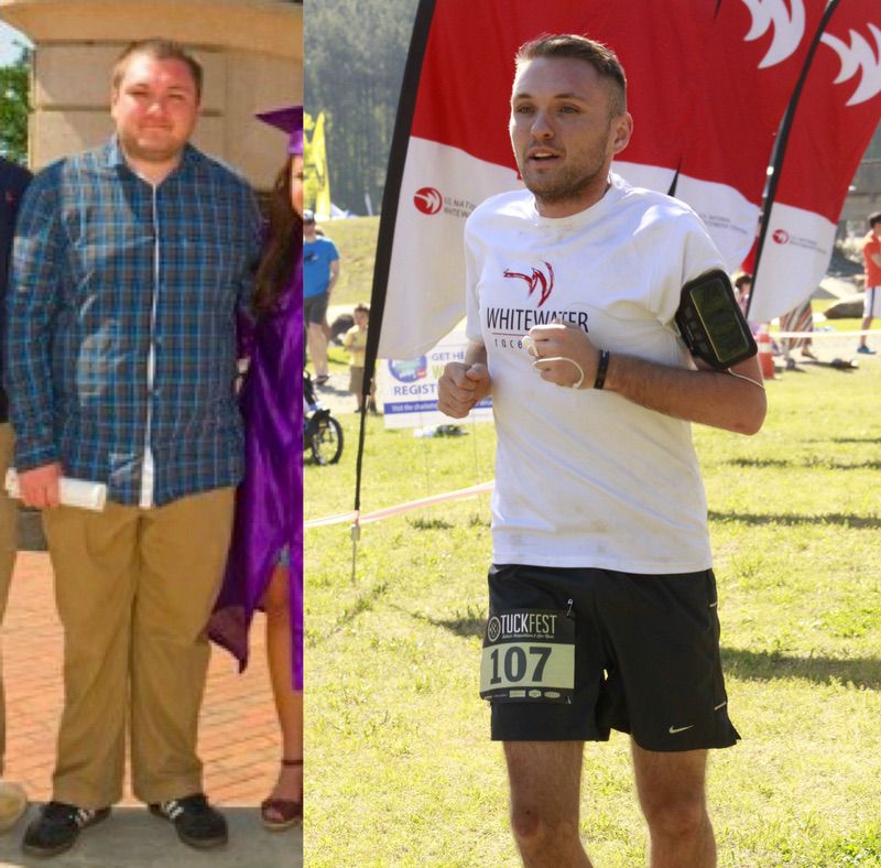 90 lbs Weight Loss 5 foot 8 Male 230 lbs to 140 lbs