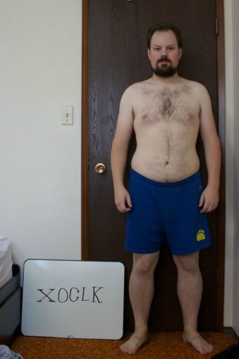 A progress pic of a 5'10" man showing a snapshot of 199 pounds at a height of 5'10