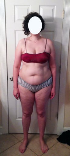 A photo of a 6'0" woman showing a snapshot of 215 pounds at a height of 6'0