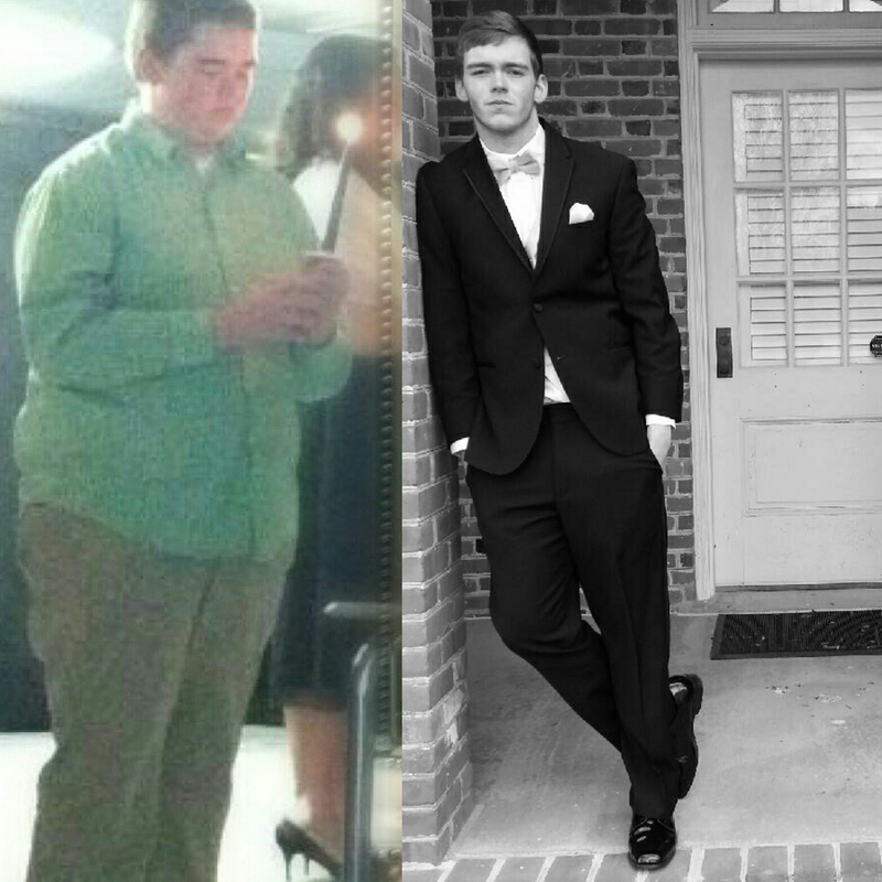 6 foot 2 Male Before and After 65 lbs Weight Loss 250 lbs to 185 lbs