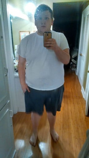 A photo of a 5'11" man showing a weight reduction from 275 pounds to 174 pounds. A respectable loss of 101 pounds.