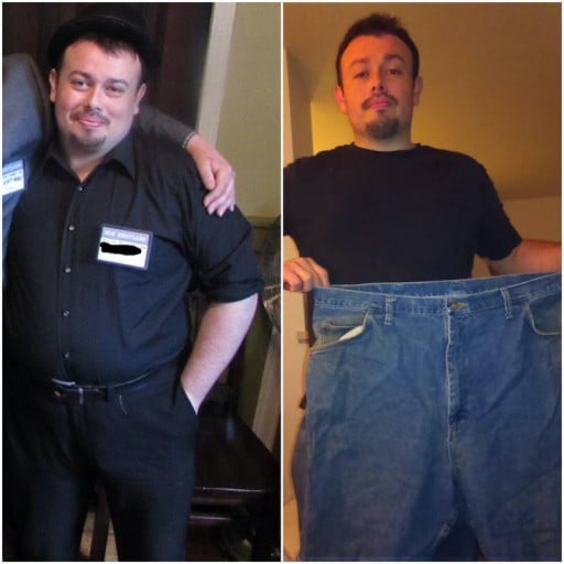 51 lbs Fat Loss 5 foot 8 Male 270 lbs to 219 lbs