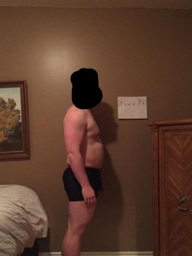 30 Year Old Man's Progress After Cutting for 5'7, 212 Pound Frame