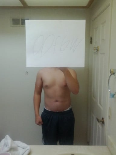 A picture of a 5'11" male showing a snapshot of 205 pounds at a height of 5'11