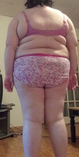 A picture of a 5'3" female showing a snapshot of 280 pounds at a height of 5'3