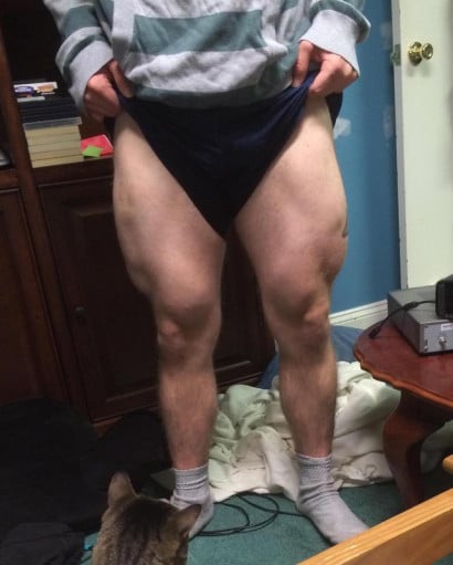 A picture of a 5'8" male showing a weight reduction from 200 pounds to 180 pounds. A respectable loss of 20 pounds.